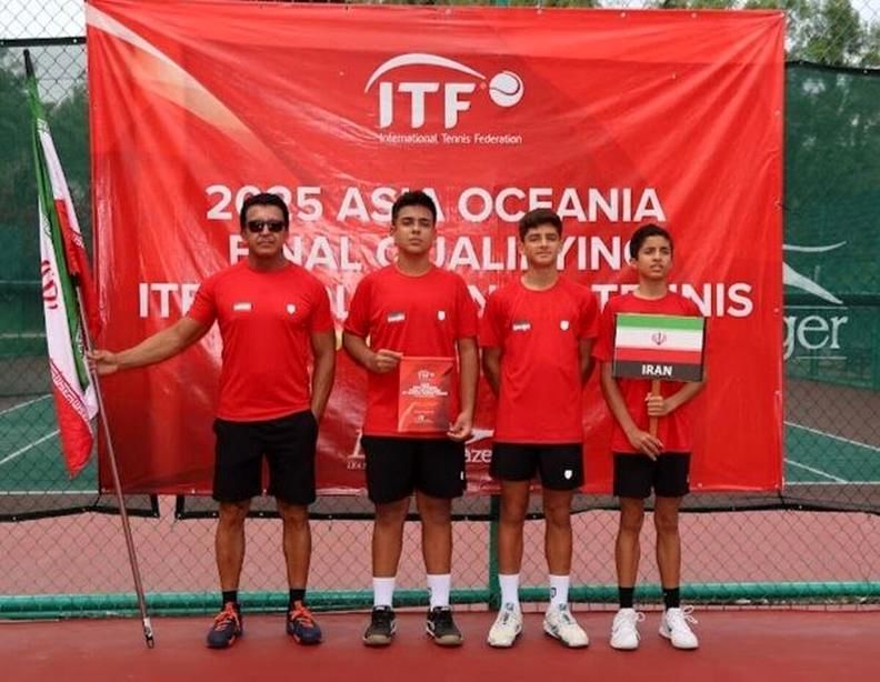 یازدهمی تیم تنیس پسران کمتر از ۱۴ سال ایران در مقدماتی جهانی در آسیا و اقیانوسیه