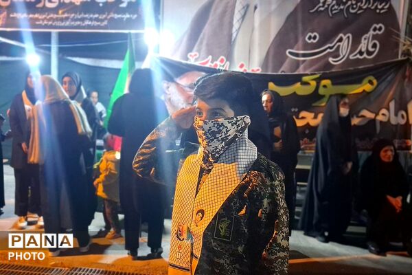 طوفان امید در خیابان‌های شهر باشت در سی دومین شامگاه عزاداری و مقاومت