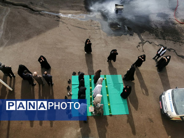 مانور زلزله و ایمنی در دبیرستان شاهد رضویه قم