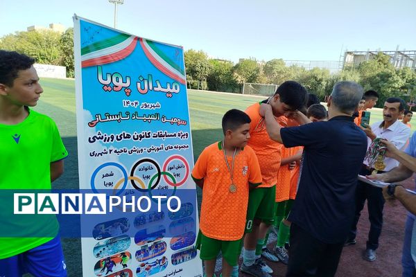 برگزاری مسابقات فوتبال در راستای اجرای «طرح ملی میدان پویا» در ناحیه دو شهرری 