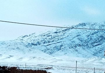 برف و بارانی همراه با شادی در شهرستان زاوه