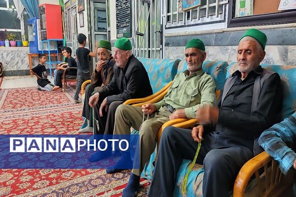 مراسم عزاداری شب تاسوعای حسینی در مسجد جامع شهر بار