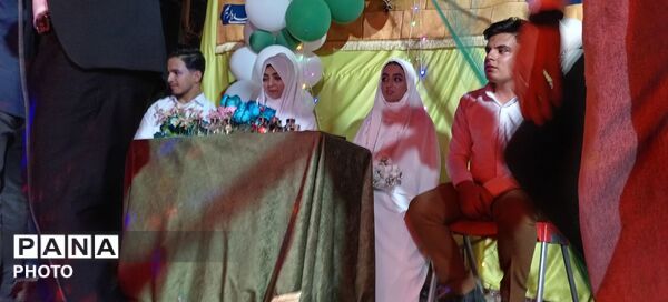 جشن ازدواج دو زوج در میادین مشهد