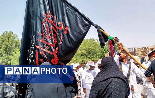 کاروان پیاده انصارالحسین به منطقه خانمیرزا رسید 