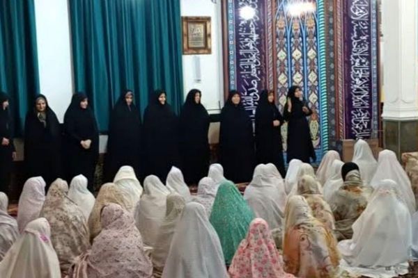  نوجوانان در اعتکاف مسجد امام حسین تهران