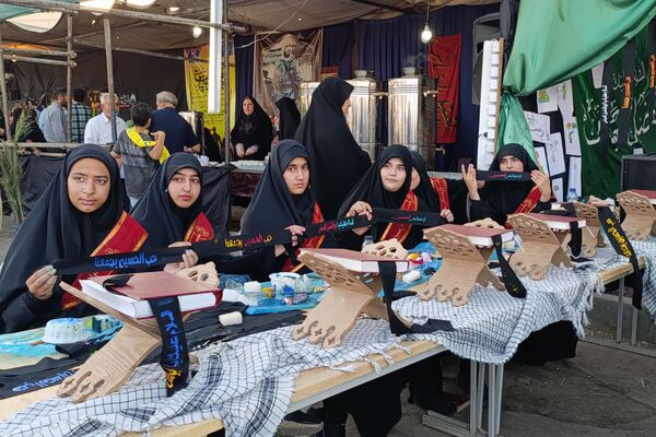 بازید مسئولان از موکب دانش‌آموزی طریق القصی