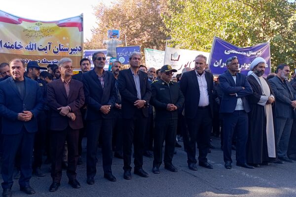 راهپیمایی سیزده آبان در شهرستان نیشابور