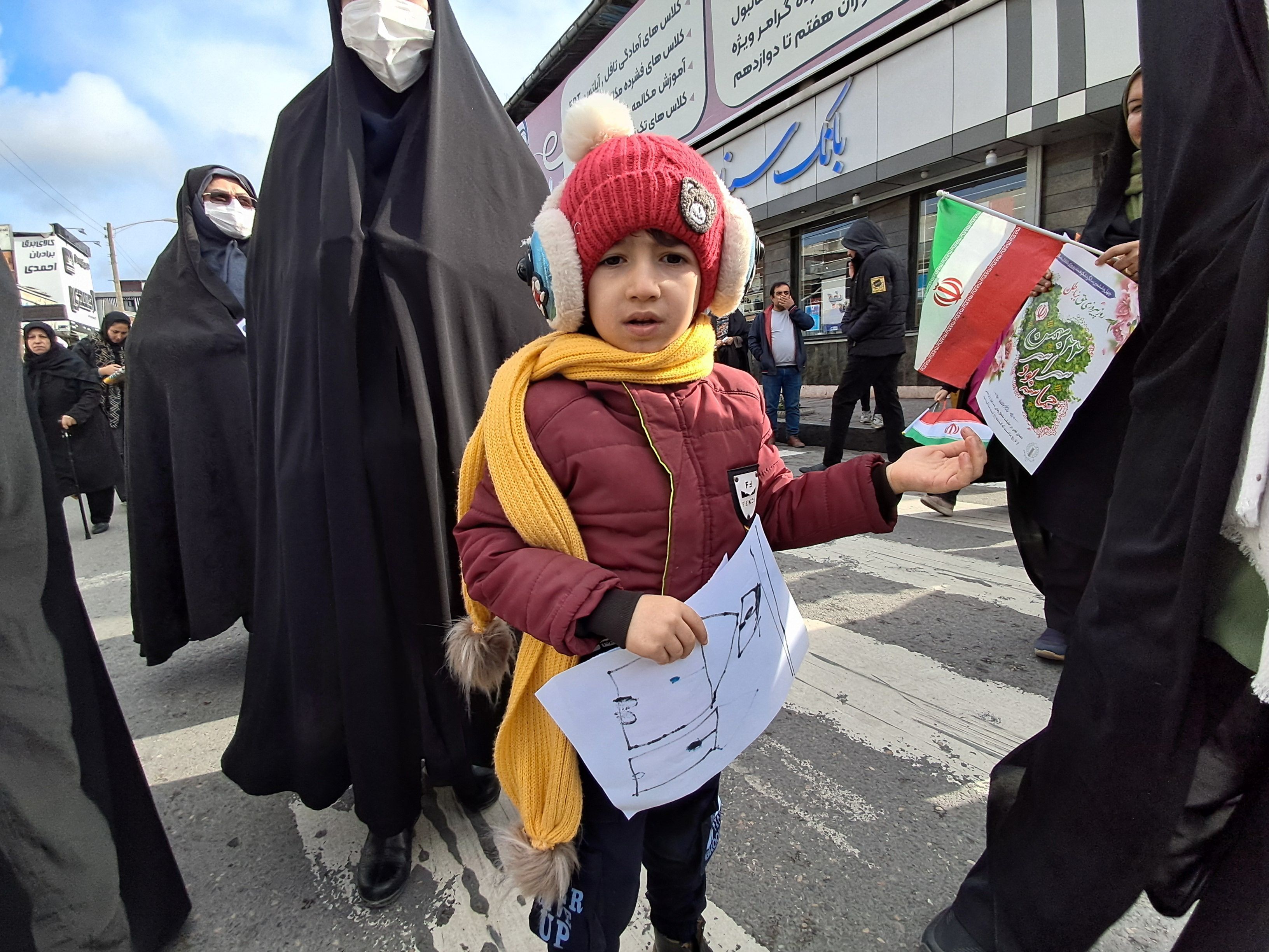 حماسه دهه نودی‌ها در راهپیمایی ۲۲ بهمن قائمشهر