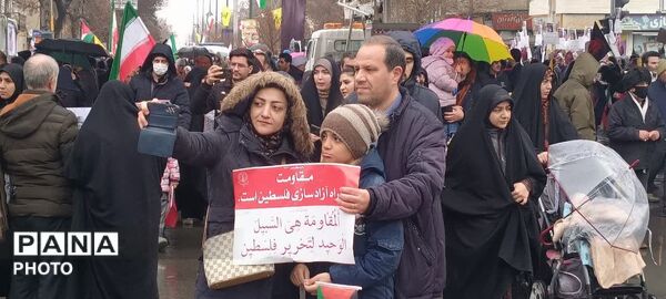 حماسه نوجوانان، جوانان و مردم در راهپیمایی روز قدس