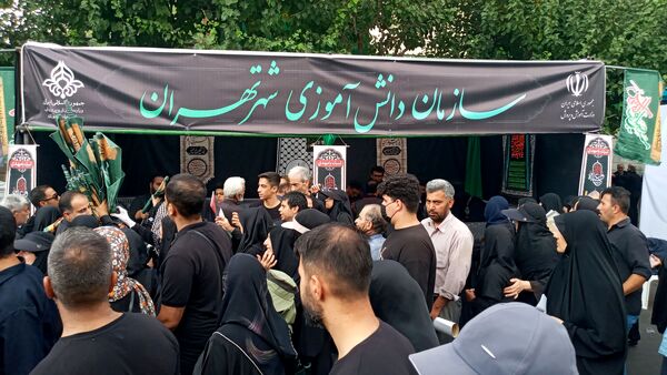 برپایی موکب عشاق الحسین سازمان دانش‌آموزی شهر تهران