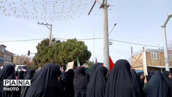 حضور باشکوه مردم مومن باخرز در راهپیمایی روز قدس