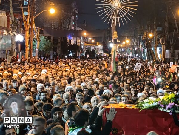وداع با پیکر امیر سرتیپ دوم شهید دکتر یوسف رهبر دریاسری