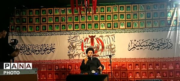 عزاداری شب‌های محرم در گلزار شهدای شجره طیبه میناب