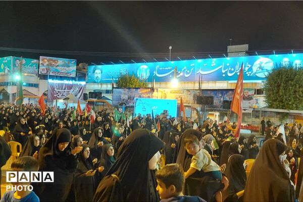همگامی شورانگیز مردم کازرون در بدرقه رهبر شهید