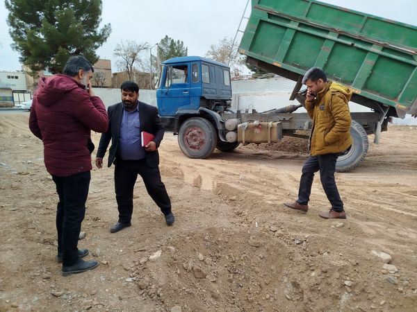 بازدید معاون توسعه و پشتیبانی اداره آموزش و پرورش کاشمر از مراحل ساخت آموزشگاه مرحوم حسین نساجیان کاشمر 
