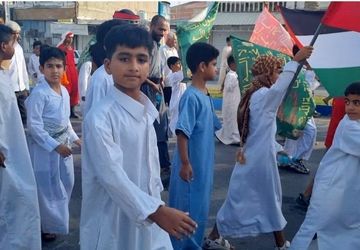 برنامه عید غدیر در قالب تجمع خودجوش و حماسی مردم قشم 