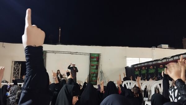 مراسم عزاداری شب ششم ماه محرم در مسجد چهارده معصوم (ع) 