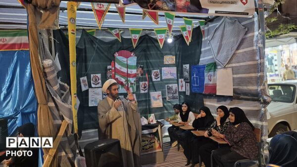 حضور دانش‌آموزان در موکب سازمان دانش‌آموزی 