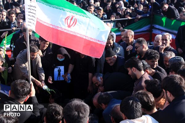تشییع و تدفین پیکر شهید امیرحسن کاظمی