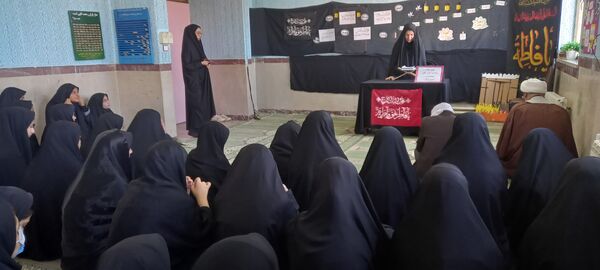مراسم سوگواری ایام فاطمیه در مدارس بخش سراب میمه 