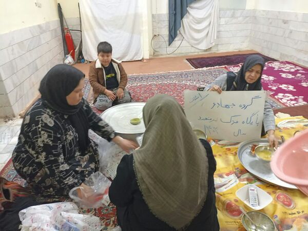 اعتکاف در مسجد جامع روستای بزنجرد خلیل آباد 