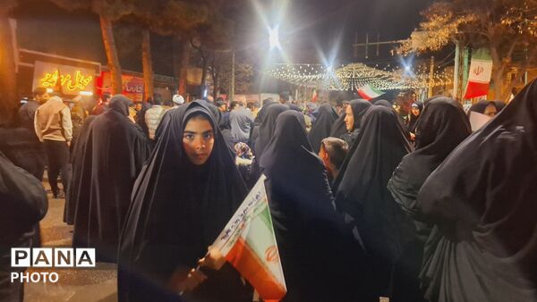 راهپیمایی مردم باخرز برای خونخواهی شهیدان و رهبر انقلاب اسلامی