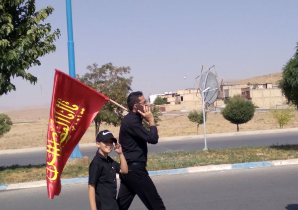 قدم‌های عاشقی از نافچ تا وردنجان به یاد کربلا