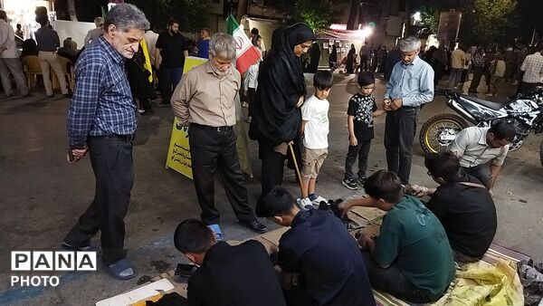 موکب واکس صلواتی روستای باغشن گچ نیشابور در نود و نهمین شب از اجتماعات 