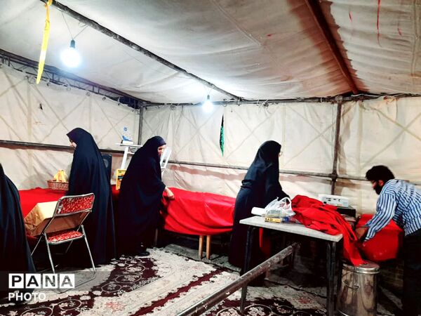موکب دبستان سرای امید در پاتوق نوجوان مبارز تفت