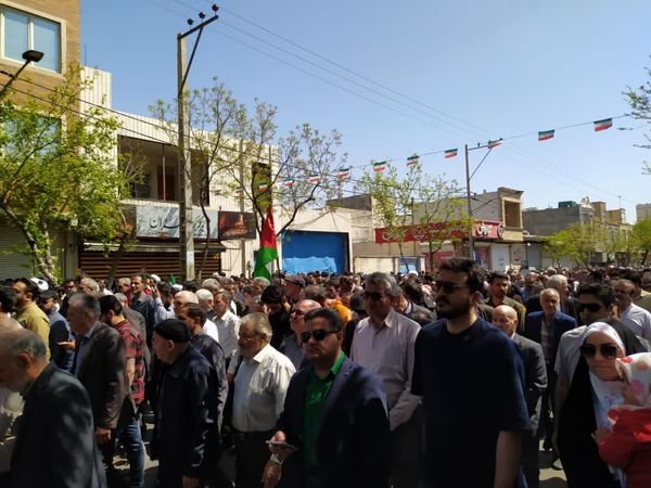 حضور پرشور مردم دارالمؤمنین کاشان در راهپیمایی روز قدس