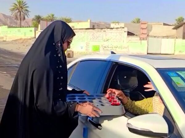 موکب شهید مجتبی شریفی در راه خدمت به جا ماندگان اربعین
