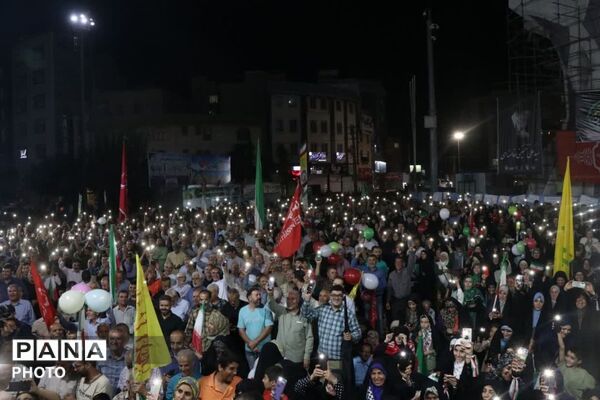 قدس؛ میعادگاه جان‌فدایان ایران نمایشی از صلابت و غیرت مردمی درتجمعات شبانه