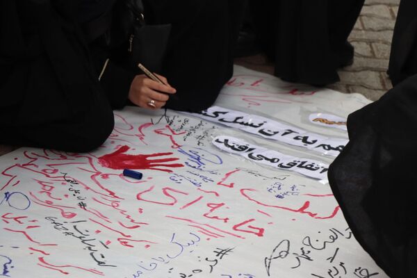 غرش خشم انقلابی دانشجویان دانشگاه آزاد مشهد علیه صهیونیسم و فریاد همبستگی با غزه