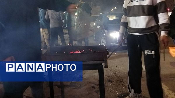 گذری بر فعالیت چایخانه امیر المومنین در شب میلاد حضرت مهدی ( عج)
