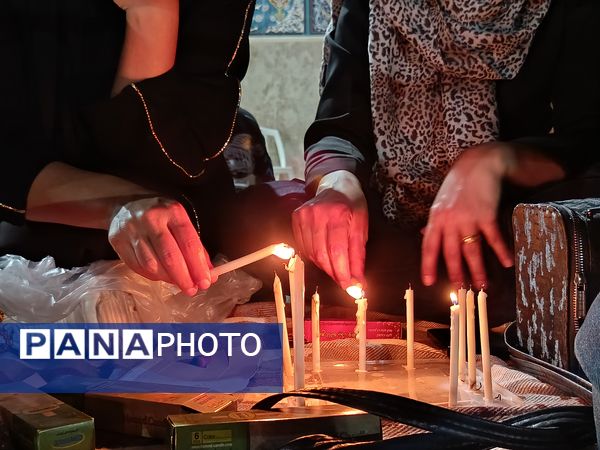 شام غریبان در امامزادگان سید محمد و سید نظام الدین شهرستان حاجی‌آباد