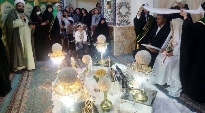 پیوند آسمانی در امامزادگان دو خاتون شهرکرد