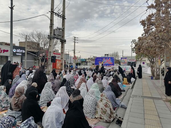 نماز عید فطر در شهرستان آبیک