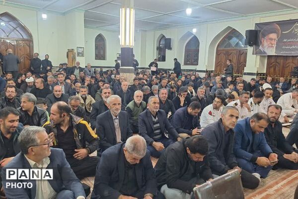 مراسم اربعین شهدای ناوچه دنا در روستای لزور
