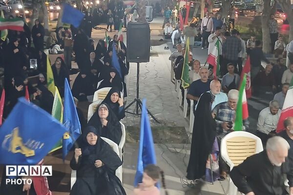 دویست و یکمین شب تجمع مردمی در میدان هفت تیر نسیم شهر