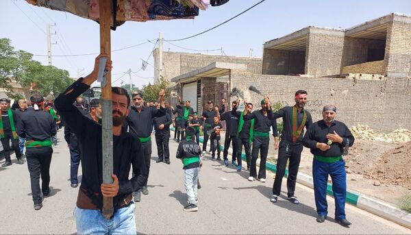 عزاداری در روستای مومن آباد قم