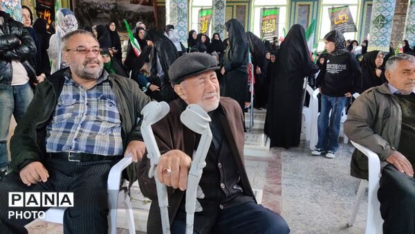 مراسم گرامیداشت چهلم امام شهید در گلزار شهدای  شهر بار نیشابور-۲