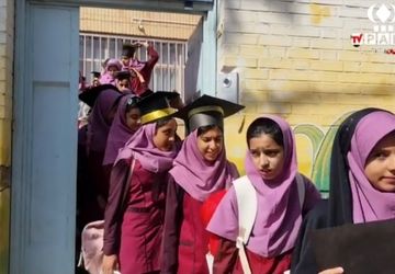 اردو و جشن پایان سال تحصیلی کلاس ششمی‌های دبستان دخترانه حکیم نصرالله شهرضا