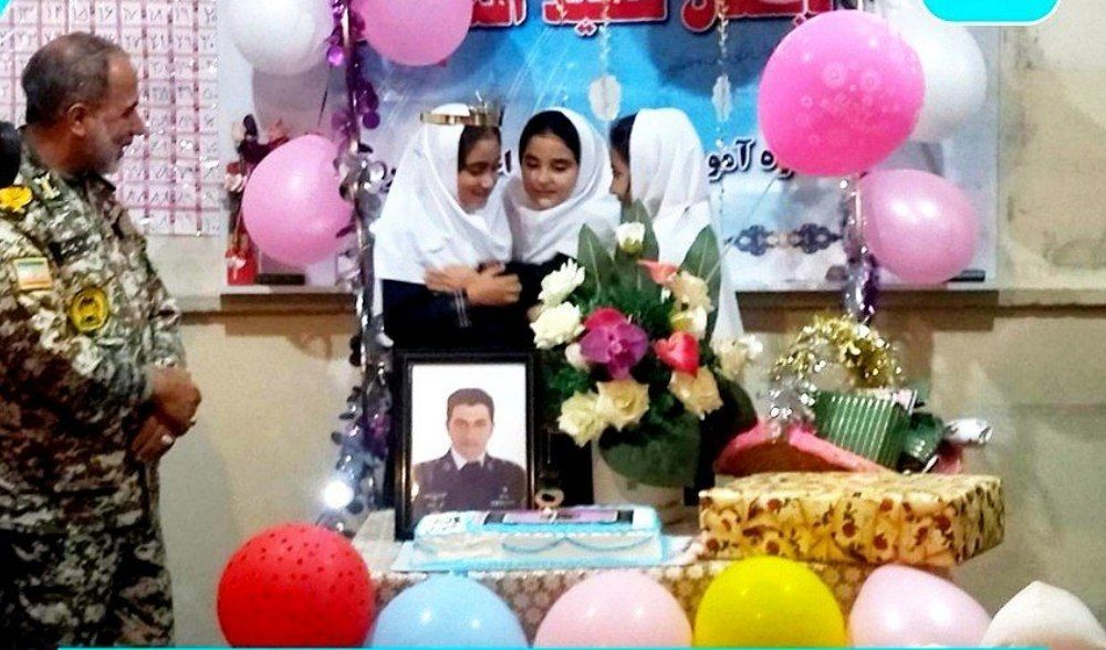 جشن هم‌دردی برای تولد دختر شهید خسروی