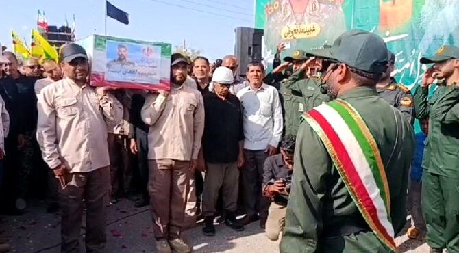 تشییع پیکر شهید لقمان آبسیه در جغین رودان با حضور گسترده مردم