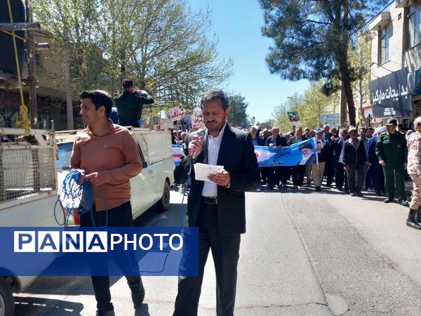 راهپیمایی باشکوه روز جهانی قدس در شهرستان خلیل‌آباد