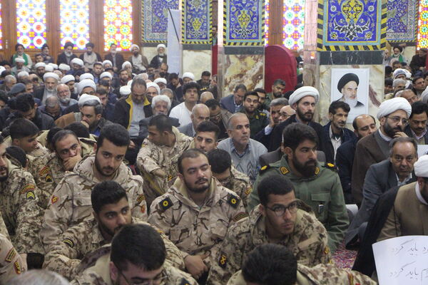 مراسم بزرگداشت حماسه 9 دی در مسجد حظیره در یزد