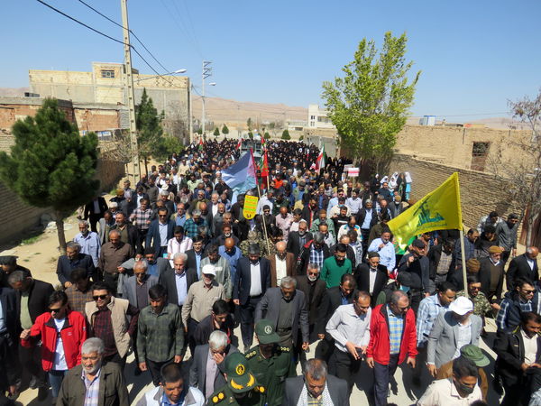 حضور پرشور مردم شهر درق در راهپیمایی روز جهانی قدس