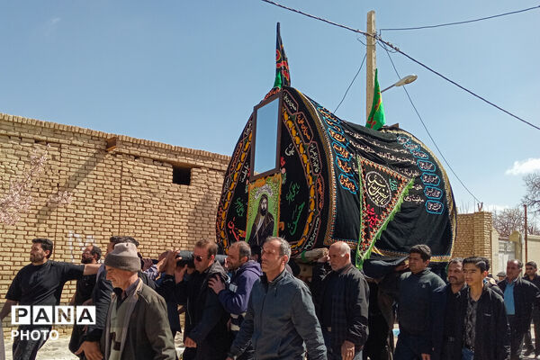 نخل‌برداری بنادکوک‌دیزه در سوگ امام علی (ع)