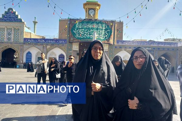 حضور دانش‌آموزان دبستان هیأت امنایی شهید قلنبر ناحیه دو شهرری در مراسم شهادت حضرت عبدالعظیم (ع)