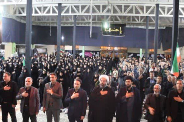 مراسم اربعین رهبر شهید انقلاب اسلامی در مسجد امام حسین (ع) خاتم